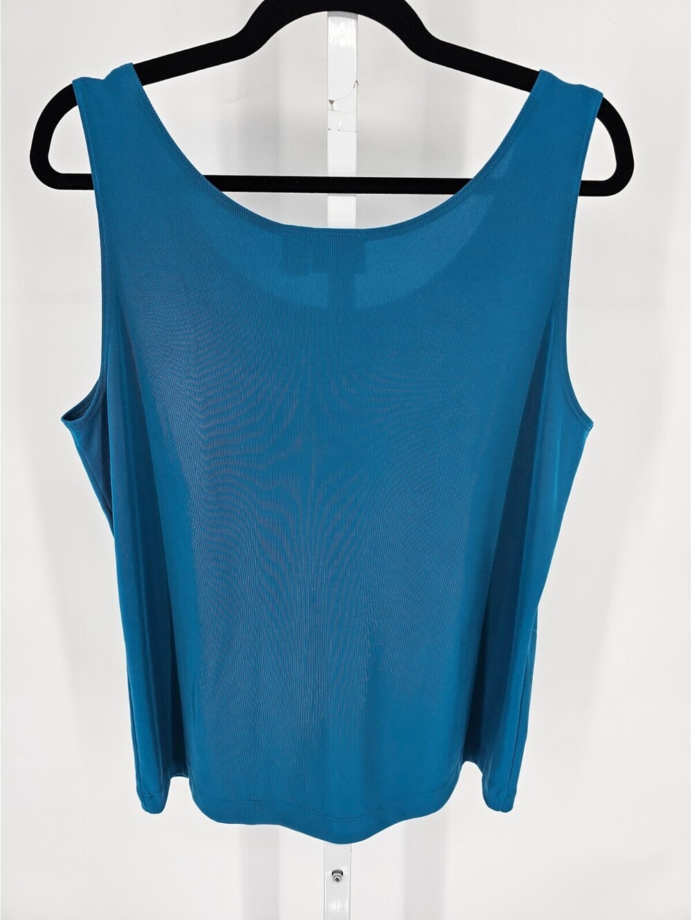 Additions by Chicos Womens Sz 3 (XL) Slinky Knit Tank Top Dark Teal Blue - Picture 4 of 4